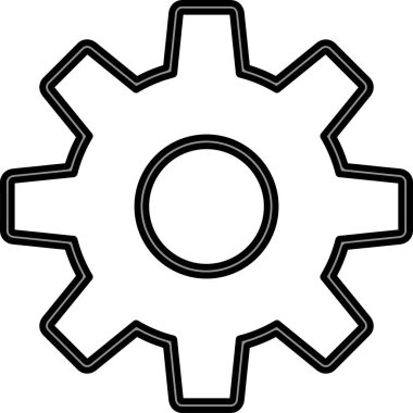 Siyah çizgiler ve beyaz dişliler