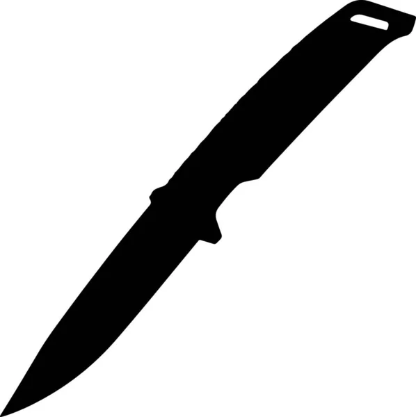 Cool Lesklý Černý Nůž Vzor — Stock fotografie