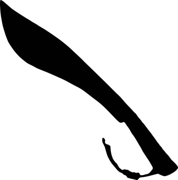 Прохладный Блеск Черного Ножа — стоковое фото