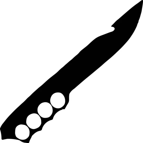 亮晶晶的黑色刀型5 — 图库照片