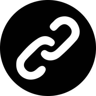 Siyah bir bandın ortasında beyaz bir zincir var..