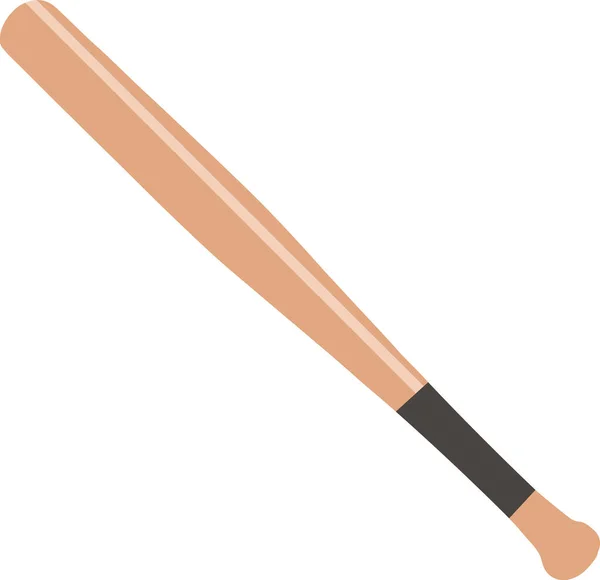 Brauner Baseballschläger Mit Hellgrauem Griff — Stockfoto