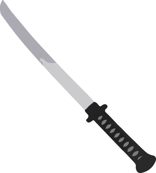 Samurai Espada Pega Pega Espada Preta Espada Cinza — Fotografia de Stock