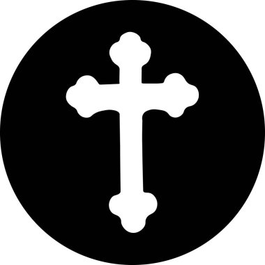 Beyaz haçın vay canına bölümü var, yay siyah çemberin merkezinde.