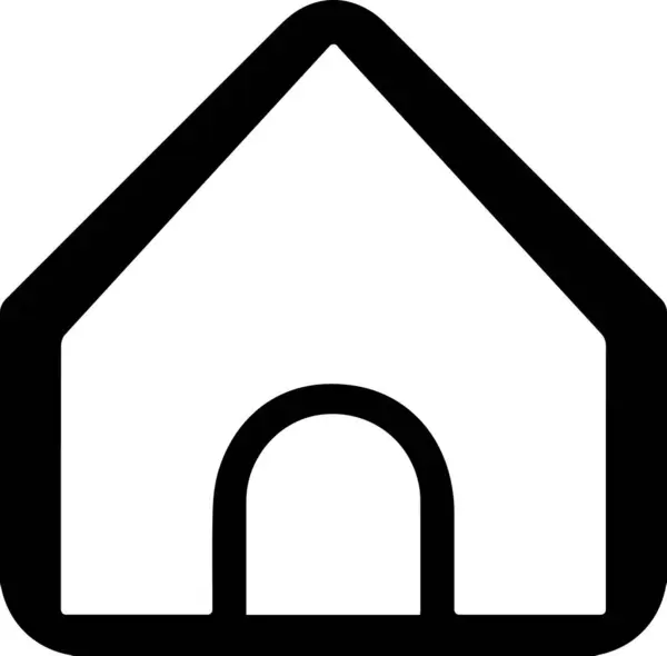 Vita Husets Symbol Svarta Linjen — Stockfoto