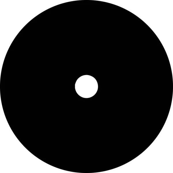 Біла Точка Знаходиться Центрі Чорного Кола — стокове фото