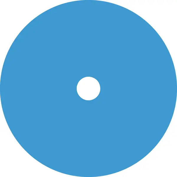 Λευκές Κουκίδες Είναι Στο Κέντρο Ενός Μπλε Κύκλου — Φωτογραφία Αρχείου