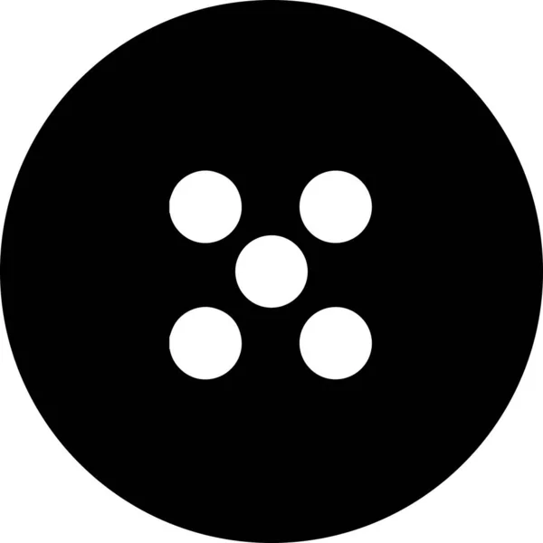 Witte Stippen Bevinden Zich Het Midden Van Een Zwarte Cirkel — Stockfoto