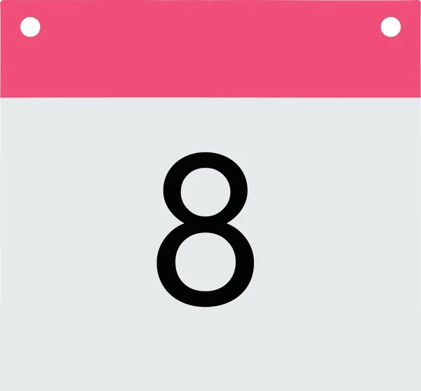 Календарь Заголовка Розовый Серый Нижний Черный Номер — стоковое фото