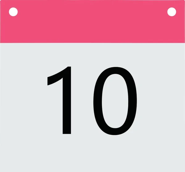Κεφαλίδα Ημερολόγιο Ροζ Κάτω Γκρι Μαύρο Αριθμό — Φωτογραφία Αρχείου