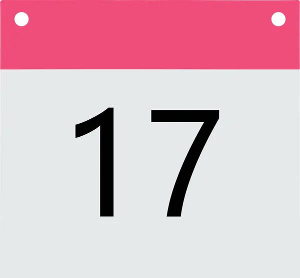 Календарь Заголовка Розовый Серый Нижний Черный Номер — стоковое фото