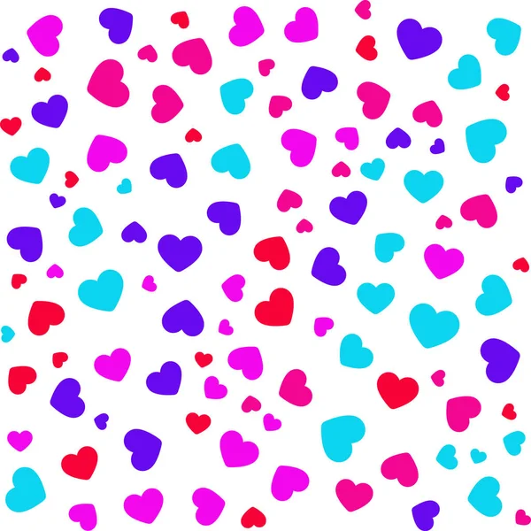 Random Images Multi Colored Hearts Multiple Photos — Stock Photo, Image