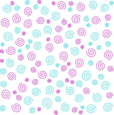 Pembe spiral çizgiler mavi Rastgele biçim