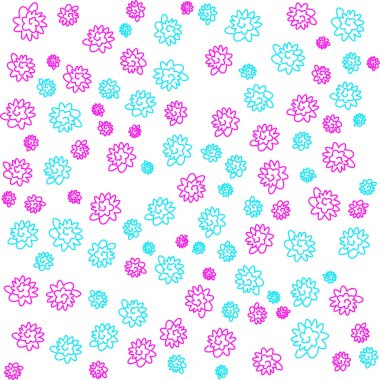 Pembe spiral çizgiler silkilmiş mavi Random biçimi