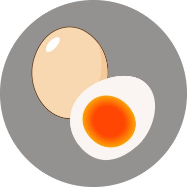 Bir yumurta ve yarısı kaynamış.