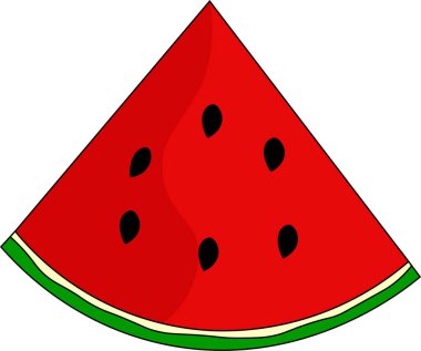 Karpuz yarıküresel kırmızı, yeşil kabuk