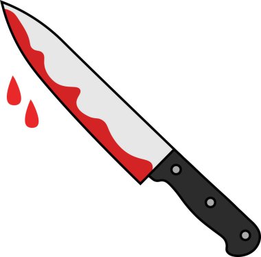 Giden bıçak kanla kaplıydı.