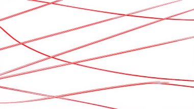 Çeşitli karışık kırmızı çizgileri olan beyaz arkaplan