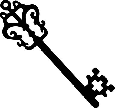 Antika Siyah Anahtar Şablonu 1