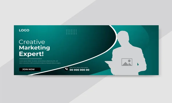 Yaratıcı Pazarlama Şirketi Facebook Kapak Şablonu