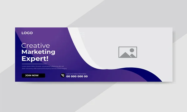 Yaratıcı Pazarlama Şirketi Facebook Kapak Şablonu