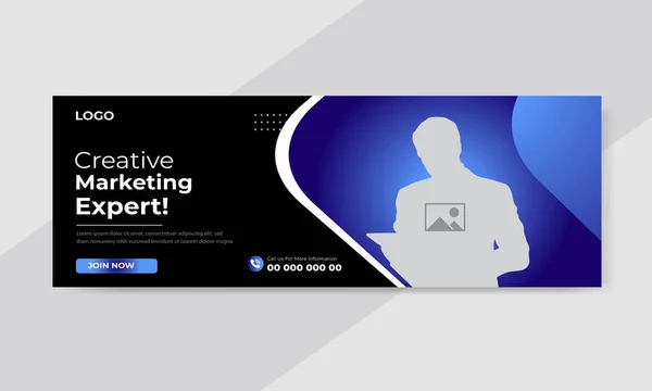 Yaratıcı Pazarlama Şirketi Facebook Kapak Şablonu