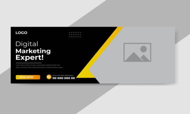 Yaratıcı Pazarlama Şirketi Facebook Kapak Şablonu