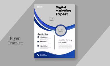 Serbest vektör iş broşürü tasarım şablonu