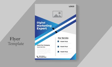 Serbest vektör iş broşürü tasarım şablonu