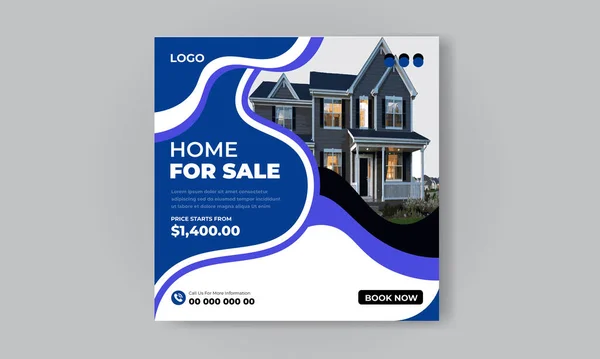 Ücretsiz vektör gayrimenkul mülkiyeti Instagram gönderisi veya sosyal medya afişi şablonu