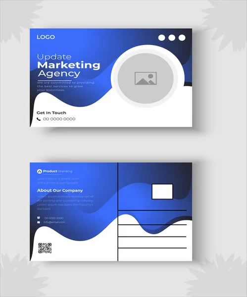 Şirket kartpostal tasarım şablonu