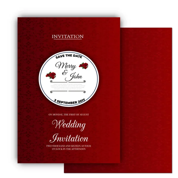 Modern şablona sahip ücretsiz vektör çiçekli davet kartı