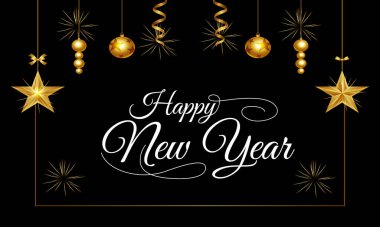 Yeni yılınız kutlu olsun 2024 afiş şablonu