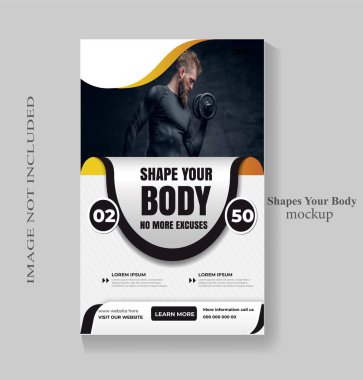 Spor Salonu Sosyal Medya Tasarım Şablonu. Sosyal medya, el ilanları, pankart jimnastik ve spor broşürleri vücut geliştirme sporu broşürleri, atletizm tasarım posterleri için uygundur.