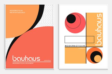 Bauhaus, Sergi Posterleri, Mimari Baskı, Galeri Duvar Sanatı Seti, Ofis Duvarı Sanatı, Modern Baskı, Minimalist Baskı, Retro Poster