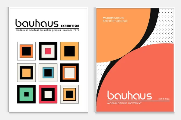Bauhaus, Sergi Posterleri, Mimari Baskı, Galeri Duvar Sanatı Seti, Ofis Duvarı Sanatı, Modern Baskı, Minimalist Baskı, Retro Poster