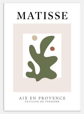 Matisse tarzı soyut sanat seti, Dekoratif Modern Sanat, Vektör illüstrasyon posteri içerir. Modaya uygun çiçek dekorasyonu ve yaratıcı sanat koleksiyonu. minimal estetik modern sanat.