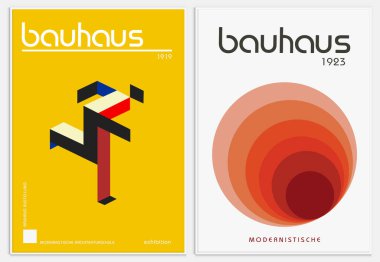 Bauhaus stili Soyut Sanatı, Dekoratif Modern Sanatı içerir,