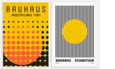 Bauhaus stili Soyut Sanatı, Dekoratif Modern Sanatı içerir,