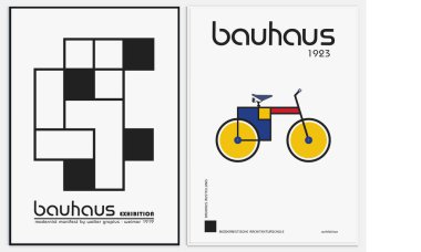 Bauhaus stili Soyut Sanatı, Dekoratif Modern Sanatı içerir,