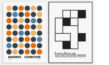Bauhaus stili Soyut Sanatı, Dekoratif Modern Sanatı içerir,