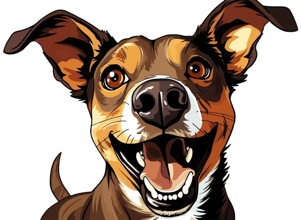 Illustrazioni Vettoriali Materiali Dei Cani Isolati Fornire Flessibilità Progettuale Bene — Vettoriale Stock