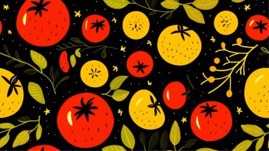 Domatesli klasik tip malzeme taşıyıcı fayanslar. Eşsiz, kırsal arka planlar yapmak için mükemmel..