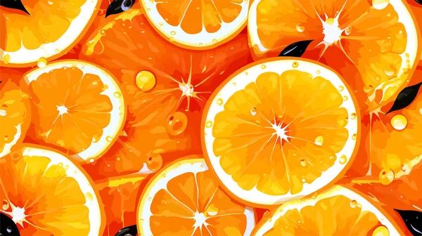 Υλικά Διανυσματικά Πλακάκια Φέτες Εσπεριδοειδών Έμφαση Στα Λεμόνια Λεμόνια Πορτοκάλια — Διανυσματικό Αρχείο