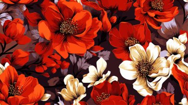 Tiling vektör kalıpları, klasik esinlenilmiş, sonbahar gölgelerinde mevsimlik flora sergileniyor. Kusursuz döşeme çeşitli proje ihtiyaçları için çok yönlülük sağlar.