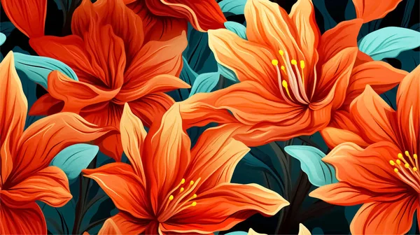 Vektor Muster Vintage Inspiriert Die Saisonale Flora Herbstlichen Tönen Präsentieren Vektorgrafiken