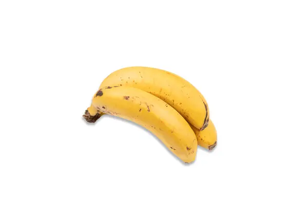 Bando Bananas Realistas Das Ilhas Canárias Isoladas Branco — Fotografia de Stock