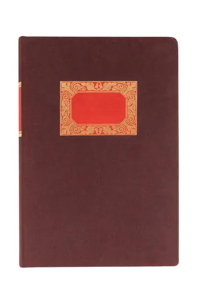 Beyaz arka plan kesiminde klasik defter kapağı. Yüksek kalite fotoğraf