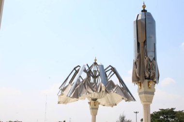 Merkez Java, Endonezya, 22 Haziran 2023: Karanganyar Madaniyah Büyük Camii 'nin bir binası