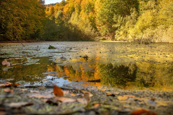 stock image Yedigoller was taken under protection in 1965. It consists of 7 lakes, which are formed as a result of the sliding masses blocking the valleys, connected to each other by surface and underground flows, and arranged at a distance of 1500 meters.